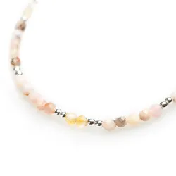 Opal, Cytryn - srebrna bransoletka na kreatywność, harmonię, miłość - Pocałunek Miłości