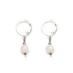 Kwarc Różowy - kolczyki na miłość, harmonię, szczęście - Stella