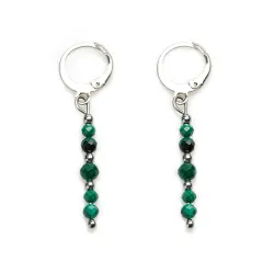 Malachit - kolczyki na odwagę, siłę, spokój - Stella