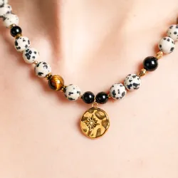 Komplet biżuterii stal chirurgiczna bransoletka i naszyjnik - Symfonia Bogactwa