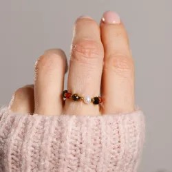 Komplet biżuterii Perła i Tygrysie Oko - Symfonia Bogactwa | Taliz