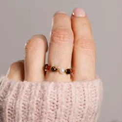 Komplet biżuterii srebro bransoletka i naszyjnik - Symfonia Bogactwa