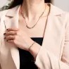 Komplet biżuterii srebro pozłacane bransoletka i naszyjnik - Zdrowie - Energia Życia