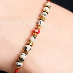 Komplet biżuterii srebro pozłacane bransoletka i naszyjnik - Refleksja Zdrowia