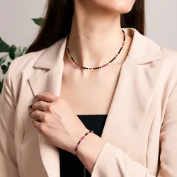 Komplet biżuterii srebro bransoletka i naszyjnik - Wewnętrzna Ochrona