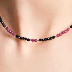 Komplet biżuterii srebro bransoletka i naszyjnik - Wewnętrzna Ochrona