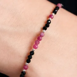 Komplet biżuterii srebro bransoletka i naszyjnik - Wewnętrzna Ochrona