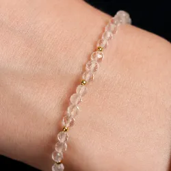 Komplet biżuterii srebro pozłacane bransoletka i naszyjnik - Światło Spokoju