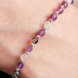 Komplet biżuterii srebro bransoletka i naszyjnik - Energia Sukcesu