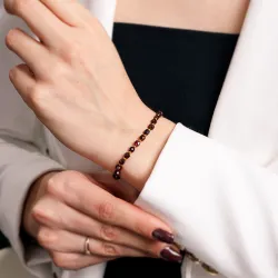 Granat, Hematyt - bransoletka na zdrowie, miłość, kreatywność - Pocałunek Miłości