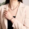 Komplet biżuterii srebro bransoletka i naszyjnik - Miłość - Pocałunek Serca