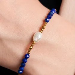 Komplet biżuterii z Lapis Lazuli i Perły — duchowość | Taliz