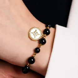 Turmalin, Hematyt - bransoletka na ochronę, bogactwo, uzdrowienie - Hobby