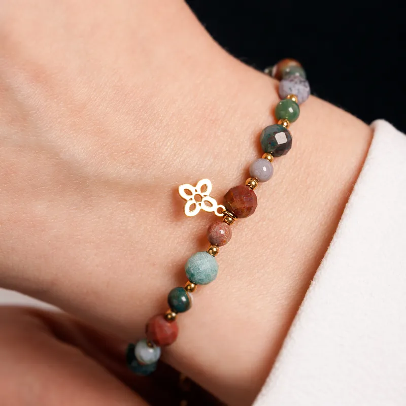 Agat, Hematyt - bransoletka na koncentrację, siłę, harmonię - Refleksja Zdrowia