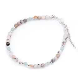 Kocie Oko, Opal, Hematyt - srebrna bransoletka na bogactwo, intuicję, sukces - Energia Sukcesu