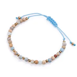 Jaspis - bransoletka na sznurku na zdrowie, odwagę, spokój - Refleksja Zdrowia