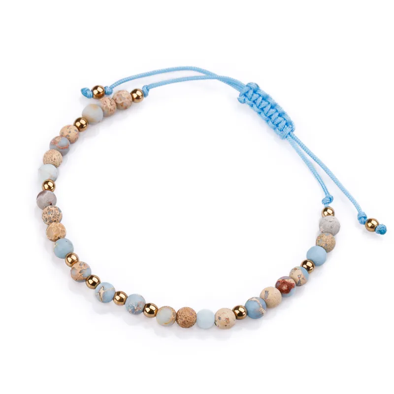 Jaspis - bransoletka na sznurku na zdrowie, odwagę, spokój - Refleksja Zdrowia