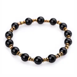 Turmalin, Hematyt - bransoletka na ochronę, bogactwo, uzdrowienie - Wewnętrzna Ochrona