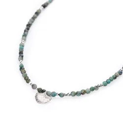 Komplet biżuterii srebro bransoletka i naszyjnik - Światło Spokoju