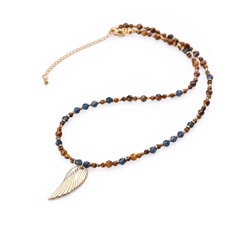 Naszyjnik z Szafiru — Nowy Początek | Taliz biżuteria ręcznie robiona