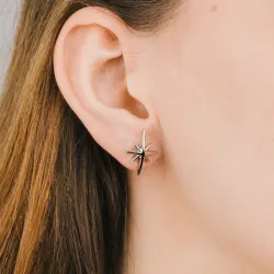 Kolczyki srebrne próby 925, gwiazdy - Silver