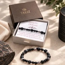 Bransoletka z Turmalinu, Onyksu i Orlego Oka — Ochrona | Taliz