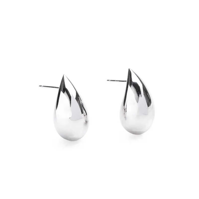 Kolczyki srebrne próby 925, łezka - Silver