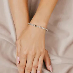 Kocie Oko, Opal, Hematyt - srebrna bransoletka na bogactwo, intuicję, sukces - Energia Sukcesu