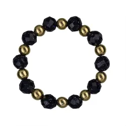 Noc Kairu - srebrny pozłacany pierścionek na harmonię, uzdrowienie, spokój - Magiczna Noc