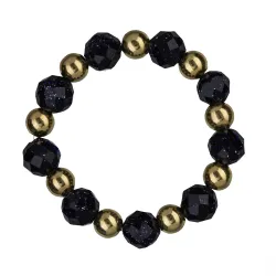 Noc Kairu - srebrny pozłacany pierścionek na harmonię, uzdrowienie, spokój - Magiczna Noc