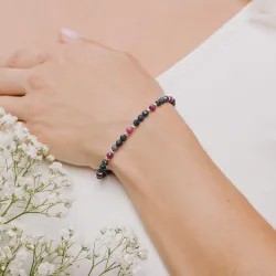 Komplet biżuterii srebro bransoletka i naszyjnik - Nowy Początek - Pocałunek Serca