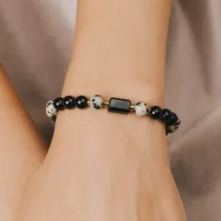 Turmalin, Jaspis, Hematyt - bransoletka na ochronę, bogactwo, uzdrowienie - Wewnętrzna Ochrona