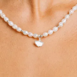 Perła - srebrny naszyjnik na harmonię, uzdrowienie, spokój - Skarby Oceanu