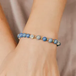 Jaspis, Hematyt - bransoletka na sznurku na zdrowie, odwagę, spokój - Refleksja Zdrowia