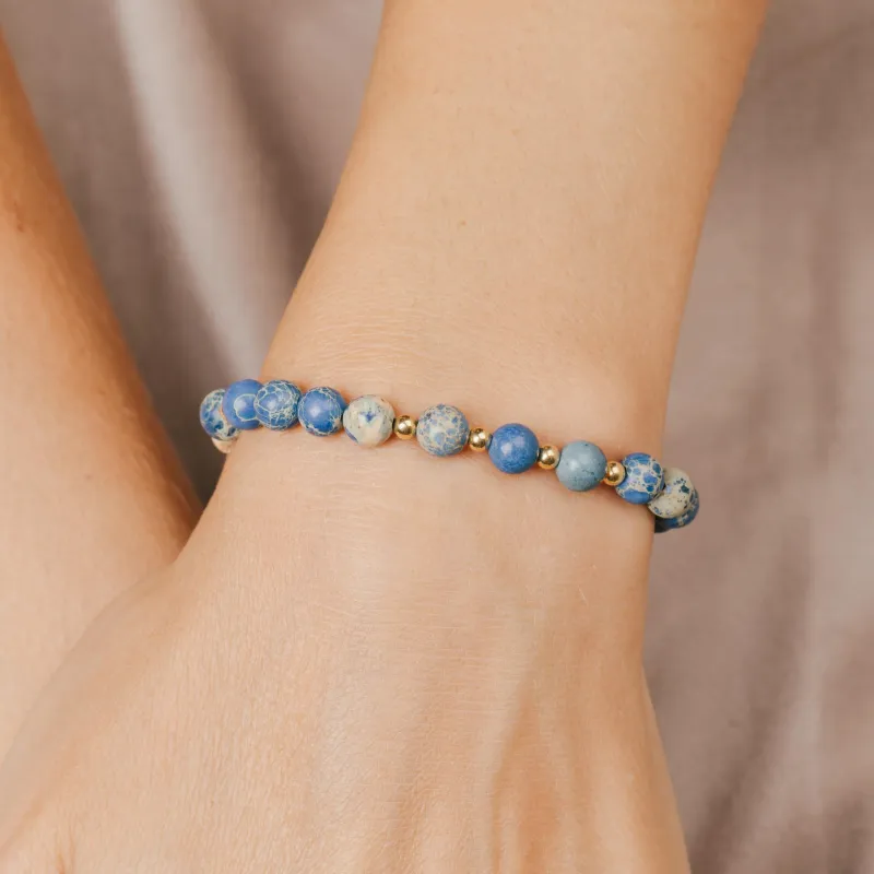 Jaspis, Hematyt - bransoletka na sznurku na zdrowie, odwagę, spokój - Refleksja Zdrowia