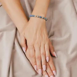 Jaspis, Hematyt - bransoletka na sznurku na zdrowie, odwagę, spokój - Refleksja Zdrowia