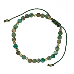 Jaspis, Hematyt - bransoletka na sznurku na zdrowie, odwagę, spokój - Refleksja Zdrowia