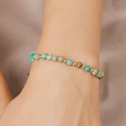 Jaspis, Hematyt - bransoletka na sznurku na zdrowie, odwagę, spokój - Refleksja Zdrowia