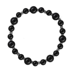 Turmalin, Hematyt - bransoletka na ochronę, bogactwo, uzdrowienie - Wewnętrzna Ochrona