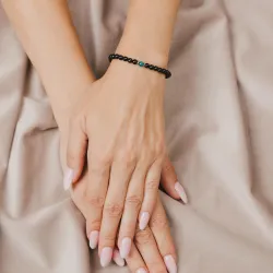 Turmalin, Tygrysie Oko, Hematyt - bransoletka na ochronę, bogactwo, uzdrowienie - Ona i On