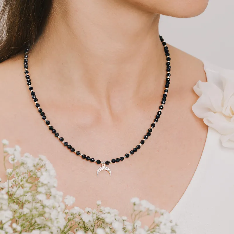 Noc Kairu - srebrny naszyjnik na harmonię, uzdrowienie, spokój - Magiczna Noc