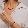 Komplet biżuterii srebro pozłacane bransoletka i naszyjnik - Ochrona - Wewnętrzna Tarcza