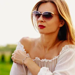 Srebrna bransoletka z Labradorytu na odwagę i duchowość | Taliz