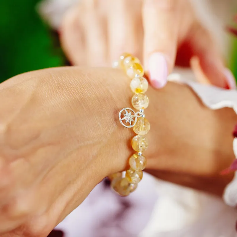 Cytryn - srebrna bransoletka na sukces, szczęście, bogactwo - Symfonia Bogactwa