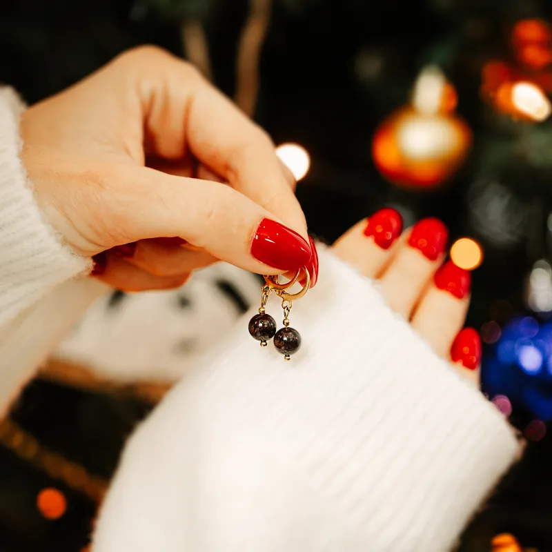 Granat - kolczyki na zdrowie, miłość, kreatywność - Stella