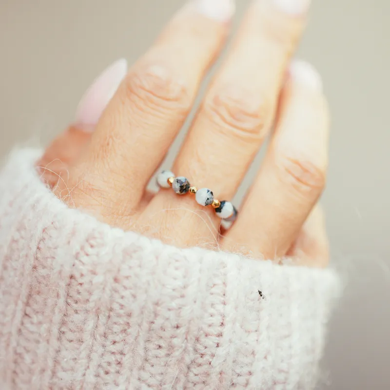 Kamień Księżycowy, Hematyt - pierścionek na koncentrację, szczęście, intuicję - Solaris, Neptun