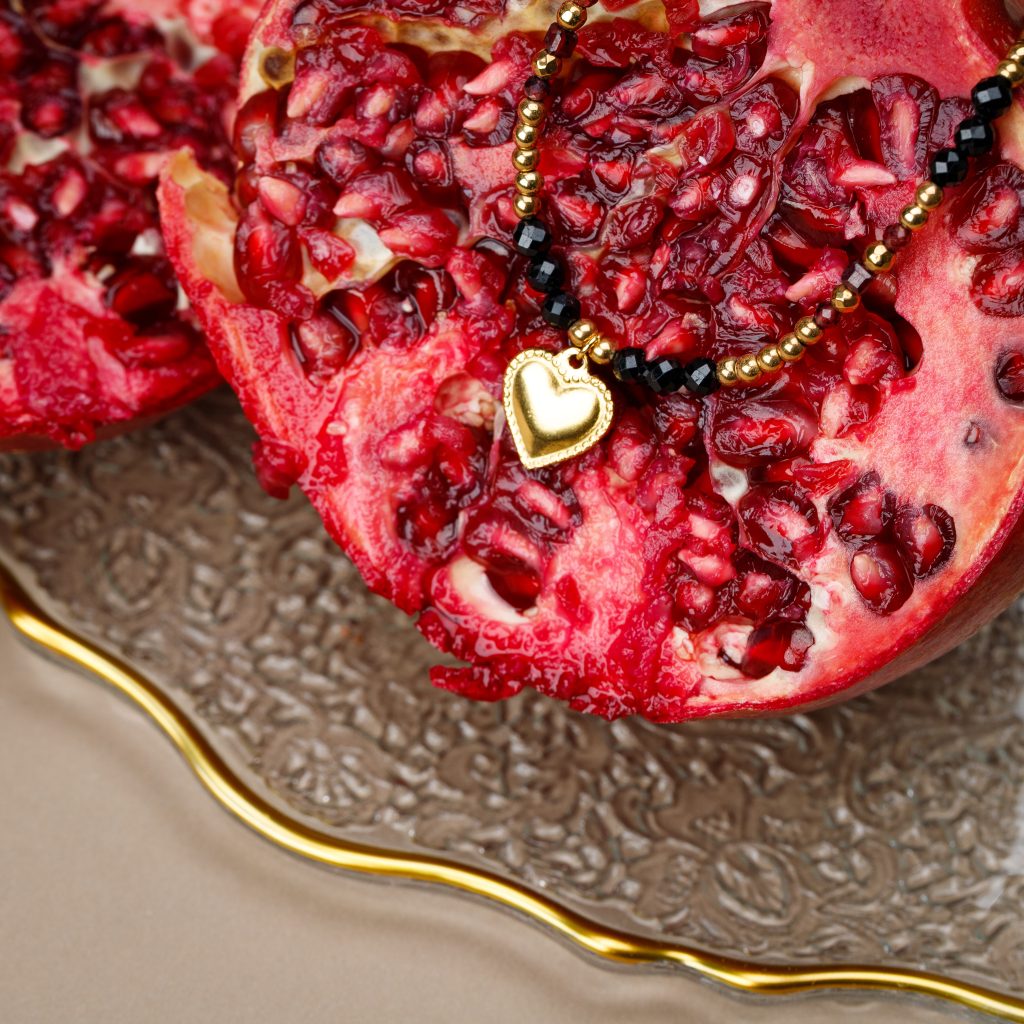 Granat, Turmalin, Hematyt - naszyjnik na zdrowie, miłość, kreatywność - Solaris kamienie miłości